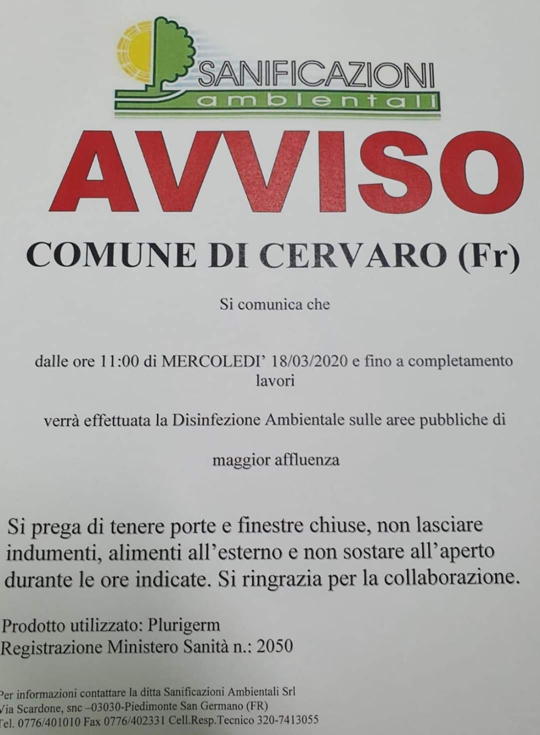AVVISO